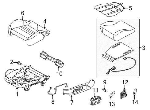 2010 Audi R8 Seat Components