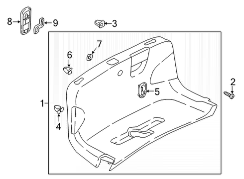 2022 Audi RS5 Interior Trim - Trunk