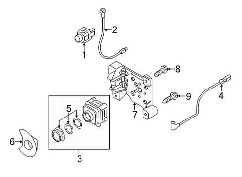 2021 Audi RS7 Sportback Parking Aid Diagram 3