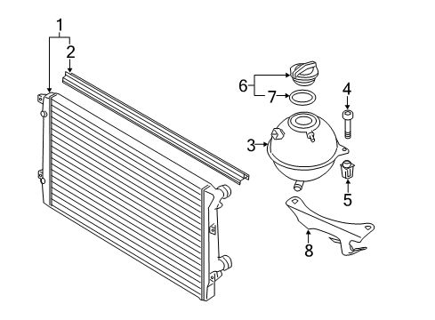 2011 Audi TTS Quattro Radiator & Components