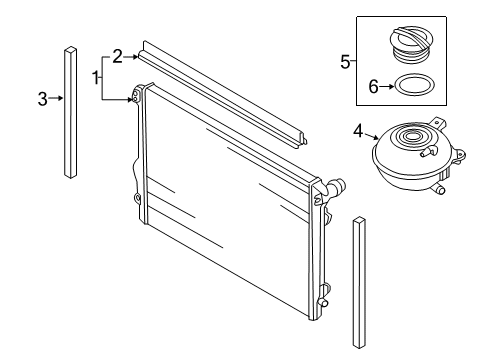 2020 Audi TT Quattro Radiator & Components Diagram 5