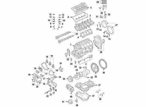 2012 Audi A8 Quattro Engine Parts, Mounts, Cylinder Head & Valves, Camshaft & Timing, Oil Pan, Oil Pump, Crankshaft & Bearings, Pistons, Rings & Bearings, Variable Valve Timing