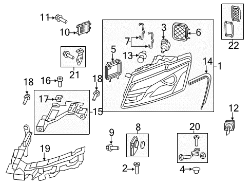 2011 Audi Q5 Bulbs Diagram 3