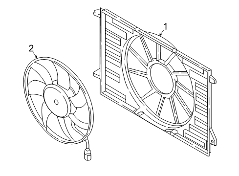 2021 Audi S4 Cooling System, Radiator, Water Pump, Cooling Fan