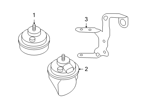 2009 Audi A3 Horn