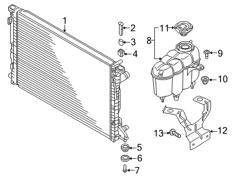 2023 Audi A5 Quattro Radiator & Components