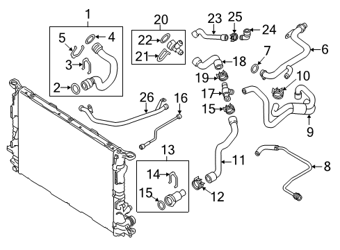 2014 Audi A6 Hoses, Lines & Pipes