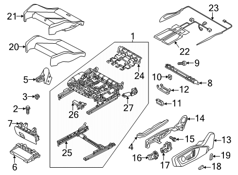 2024 Audi Q3 Front Seat Components