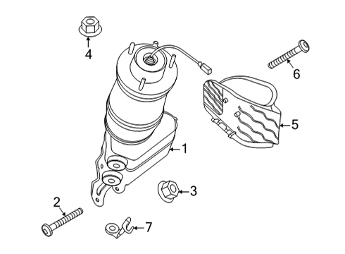 2022 Audi e-tron GT Struts & Components - Front