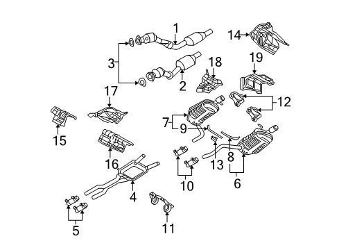 2006 Audi A4 Quattro Exhaust Components