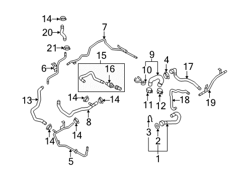 2011 Audi S6 Hoses, Lines & Pipes Diagram 2