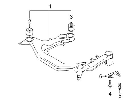 2009 Audi A4 Quattro Suspension Mounting - Front