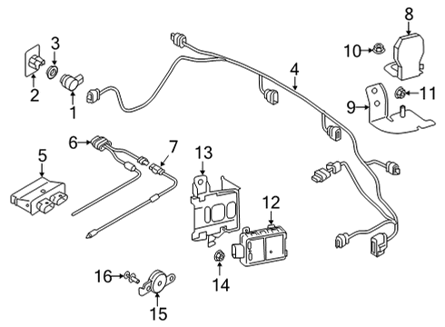 2021 Audi RS6 Avant Bumper & Components - Rear Diagram 3