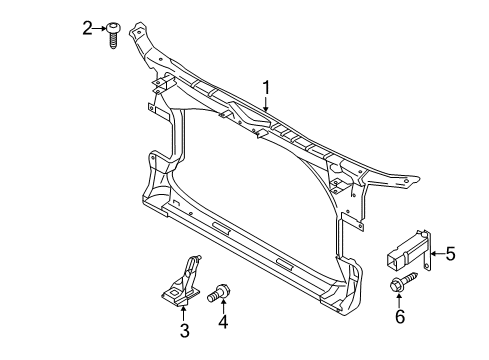 2014 Audi S6 Radiator Support