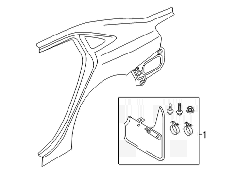 2024 Audi A3 Exterior Trim - Quarter Panel