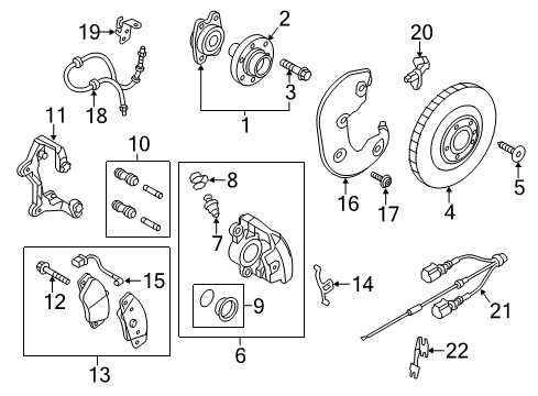 2014 Audi A6 Brake Components