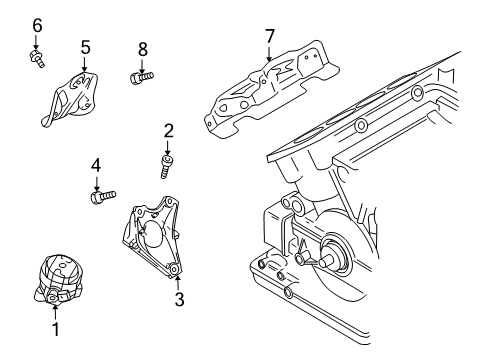 2012 Audi R8 Engine & Trans Mounting