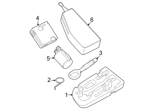 2024 Audi Q4 e-tron Jack & Components