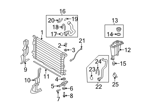 2014 Audi A4 Radiator & Components