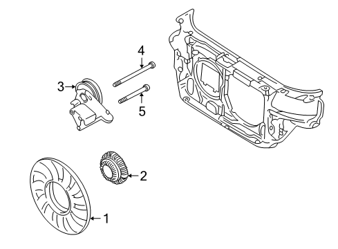 1996 Audi A4 Cooling Fan