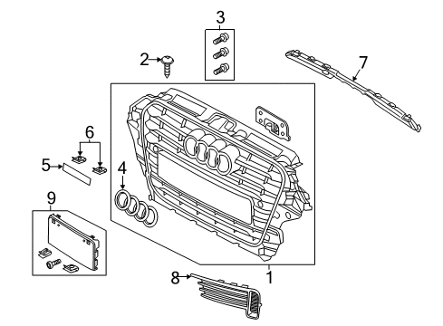 2015 Audi A3 Grille & Components