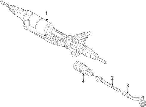 2014 Audi A7 Quattro Steering Column & Wheel, Steering Gear & Linkage Diagram 4