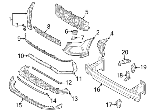 2023 Audi RS Q8 Bumper & Components - Front