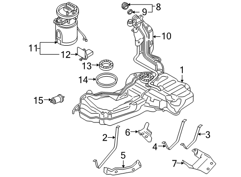 2007 Audi S4 Fuel System Components