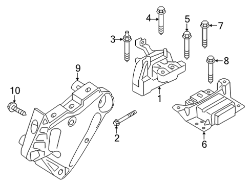 2024 Audi S3 Engine & Trans Mounting