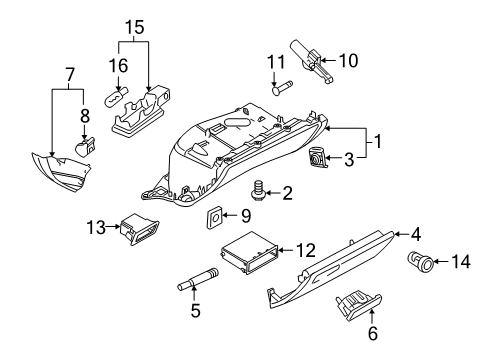 2011 Audi A5 Glove Box