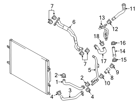 2016 Audi RS7 Hoses, Lines & Pipes Diagram 3