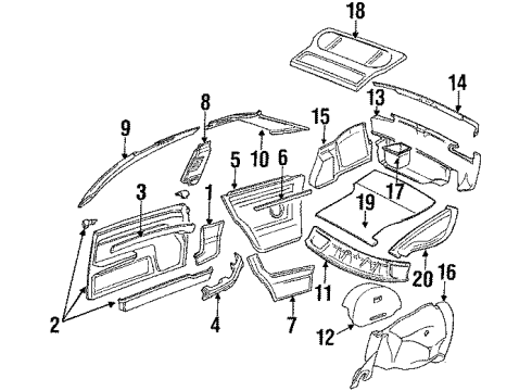 1990 Audi Coupe Quattro Interior Trim