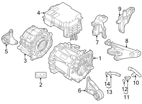 2024 Audi e-tron GT Differential Diagram for 0MG-300-045-D