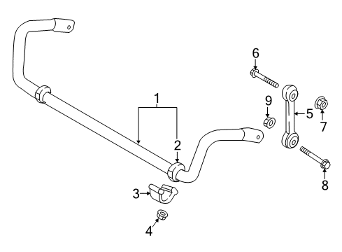 2023 Audi Q7 Stabilizer Bar & Components - Front