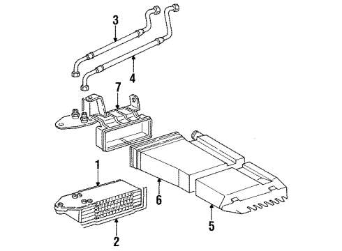 1988 Audi 5000 Oil Cooler