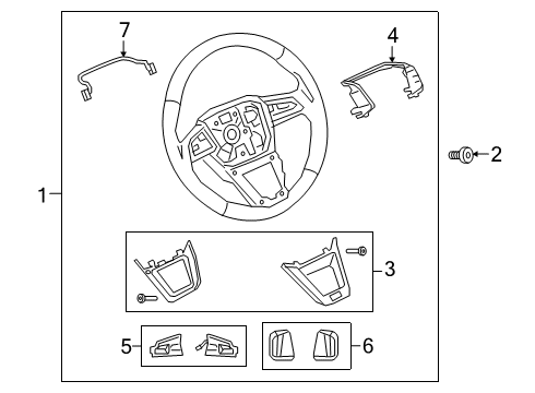 2024 Audi Q3 Steering Wheel & Trim