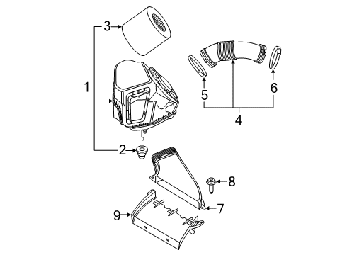 2022 Audi A6 Quattro Filters Diagram 1