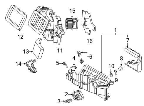 2022 Audi e-tron Quattro Blower Motor & Fan