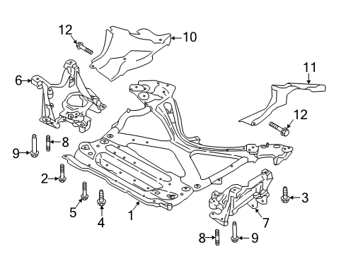 2021 Audi S4 Suspension Mounting - Front