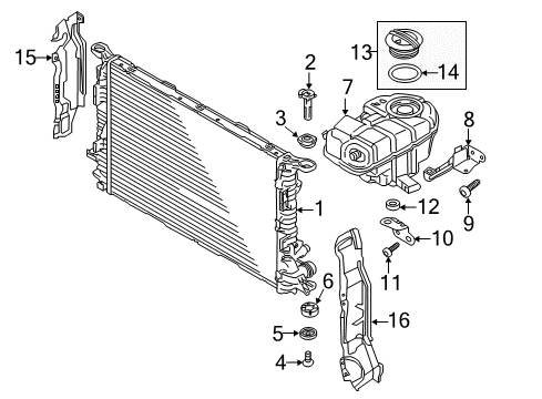 2018 Audi S7 Radiator & Components, Water Pump