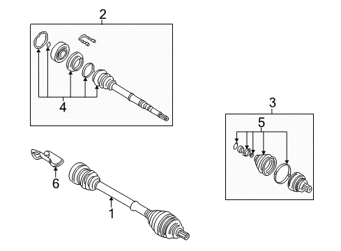 1996 Audi A4 Drive Axles - Front