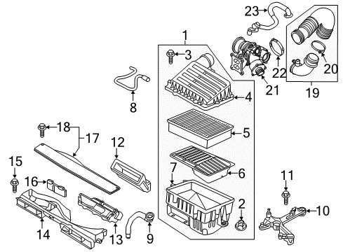 2017 Audi TT Quattro Air Cleaner