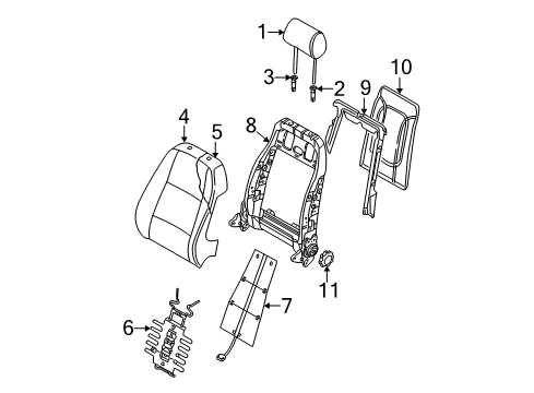 2004 Audi S4 Front Seat Components