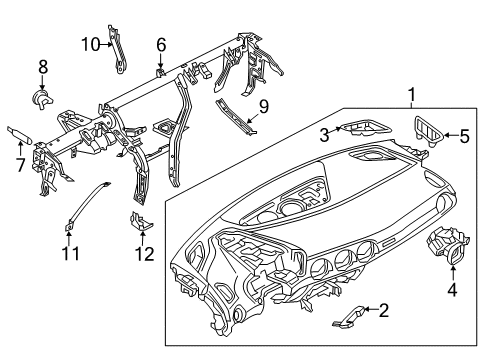 2018 Audi TT RS Quattro Cluster & Switches, Instrument Panel