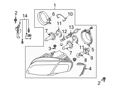 2007 Audi A4 Quattro Bulbs Diagram 10