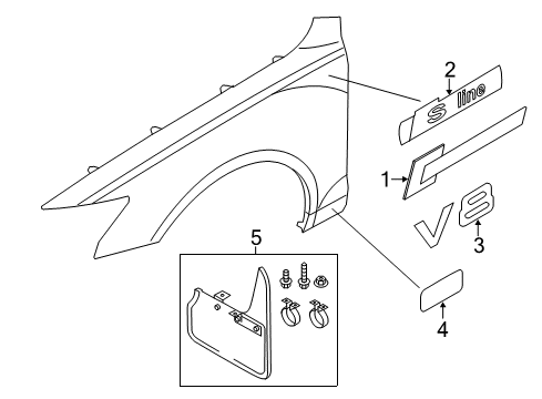 2014 Audi A6 Exterior Trim - Fender