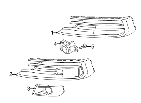 2020 Audi A8 Quattro Grille & Components