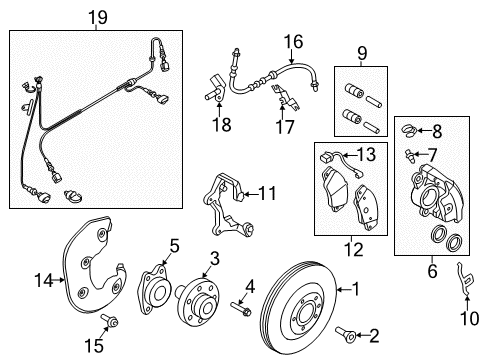 2014 Audi A4 Front Brakes