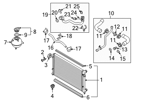 2007 Audi A3 Radiator & Components