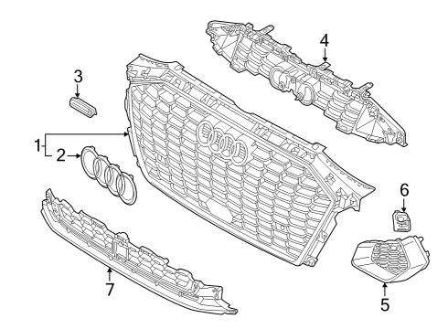 2024 Audi A3 Grille & Components